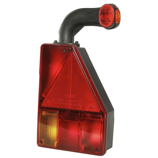 Aspock Earpoint I R/H Rear Light With Stalk Marker, Fog 5 Pin