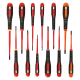 ERGO™ Slim VDE Insulated Slotted, Phillips, Pozidriv, Torx and Plus-Minus Screwdriver Set - 12 Pcs