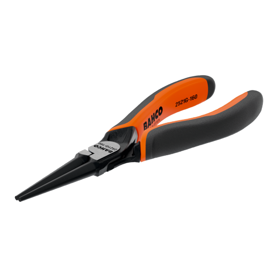 ERGO™ Round Nose Plier with Self-Opening Dual-Component Handles and Phosphate Finish