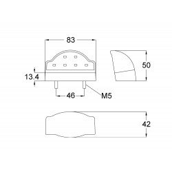 10-30V LED Number Plate Lamp