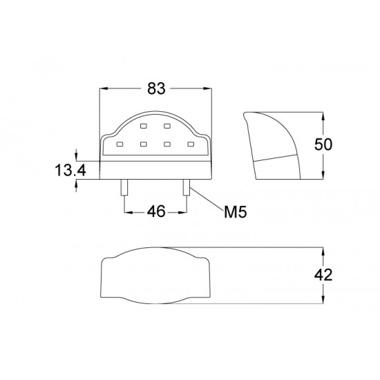 10-30V LED Number Plate Lamp