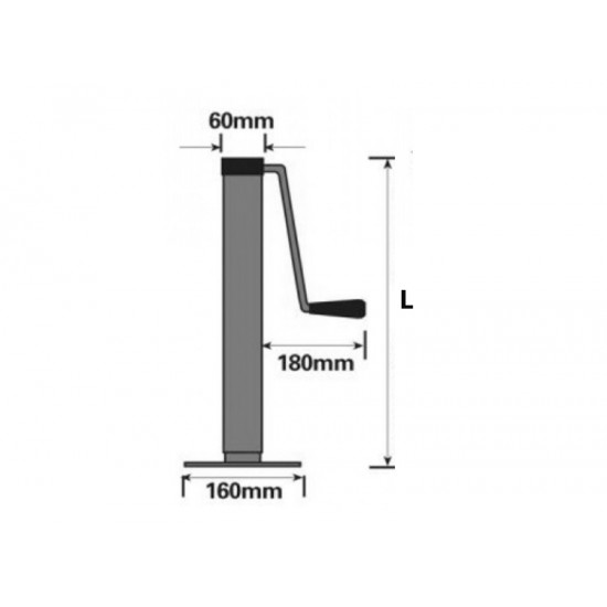 800Kg Heavy Duty Telescopic Trailer Jack