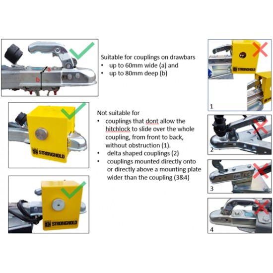 Strongbox Ultra Hitchlock for Knott, Steelpress and Winterhoff Pressed Steel Hitches