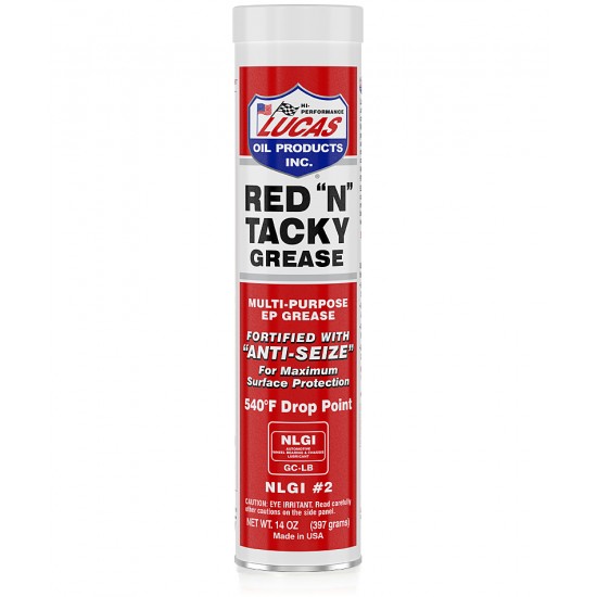 Lucas Red "N" Tacky Grease Cartridge