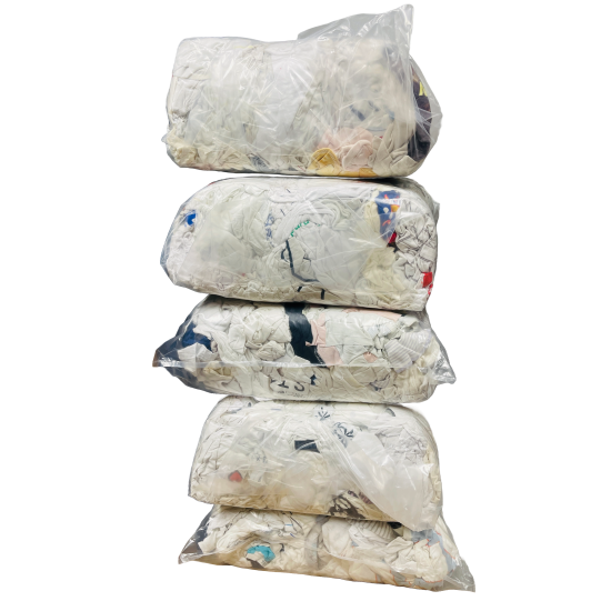 White Cotton Rags 10Kg - 5 Bags