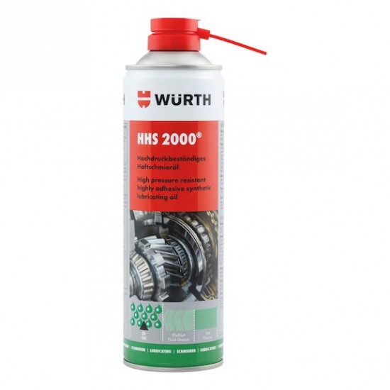 Wurth Adhesive Lubricant Grease Spray HHS 2000 500ml